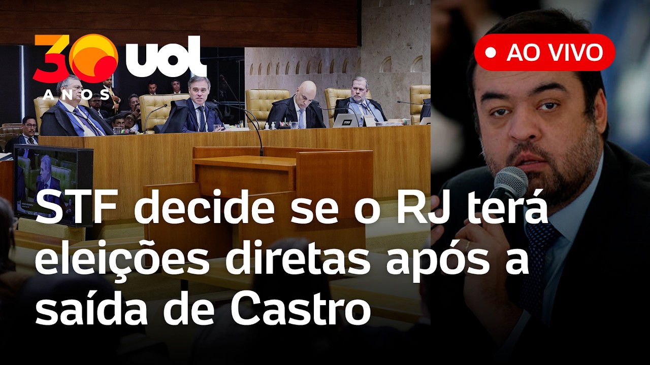 STF define regras para elei&ccedil;&atilde;o ao governo do Rio ap&oacute;s cassa&ccedil;&atilde;o de Cl&aacute;udio Castro; assista ao vivo