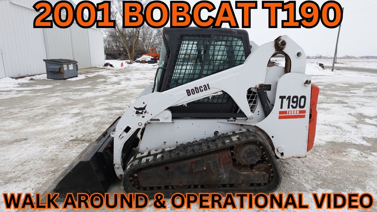 Видео о внешнем осмотре и эксплуатации мини-погрузчика Bobcat T190 2001 года выпуска. 19 900 долл...
