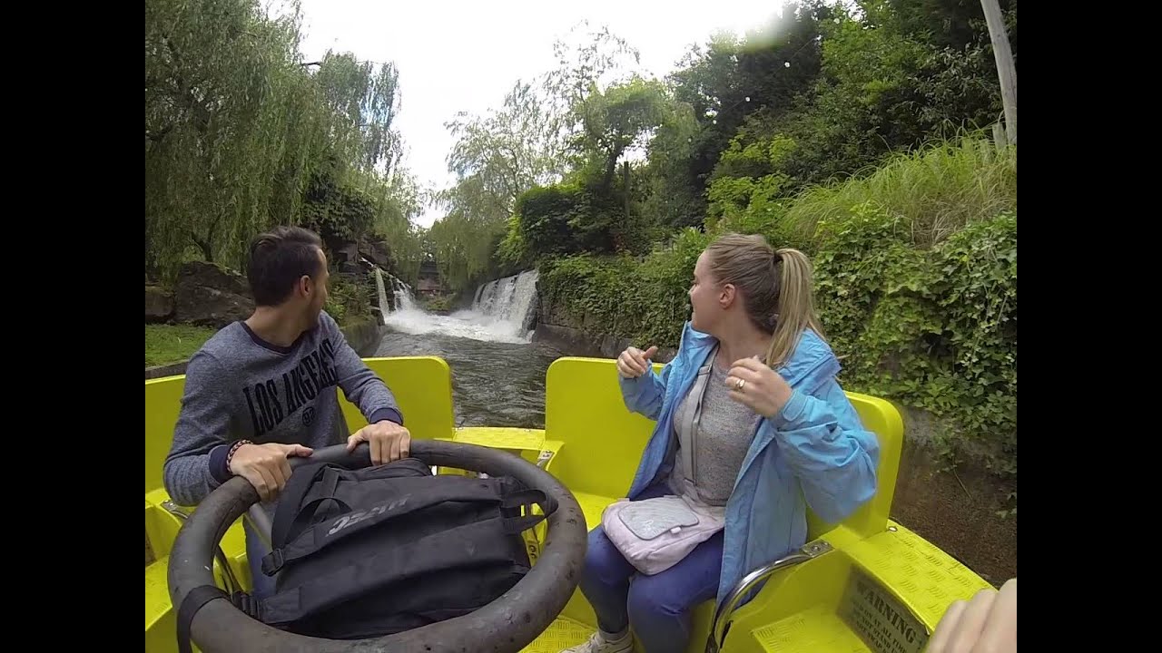 Family Soaking on Alton Towers Congo River Rapids POV