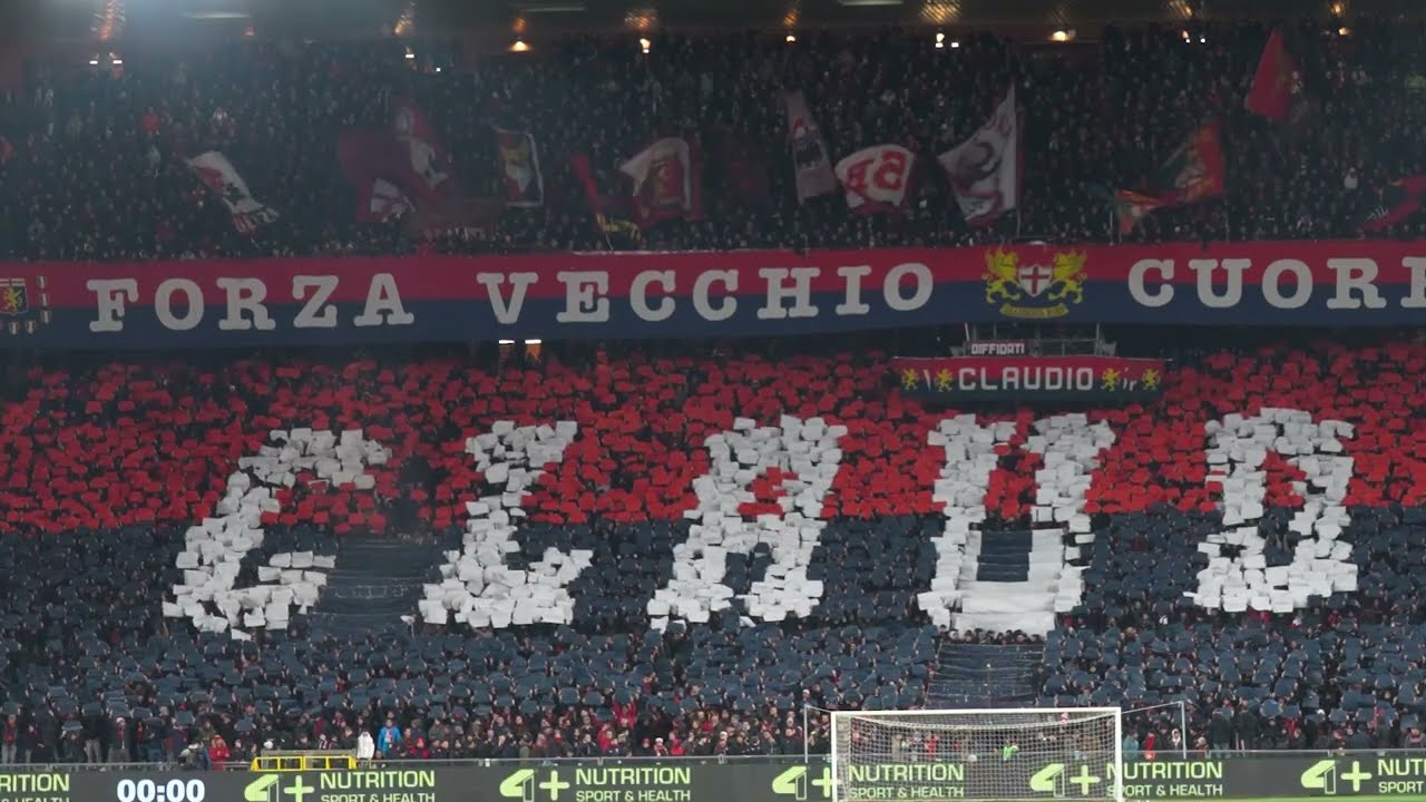 Genoa Venezia 2024/25 La Nord per Claudio Spagna 30°