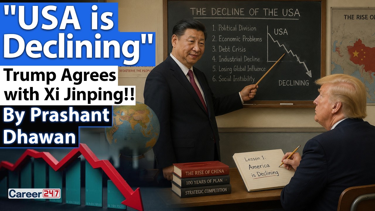 CHINA SHOWS USA THE UGLY TRUTH | USA Is a Declining Power says Xi Jinping | By Prashant Dhawan