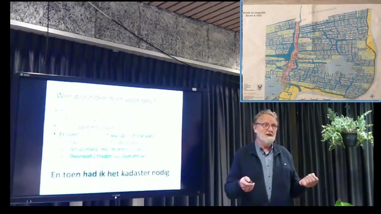 Onderzoek in kadastrale archieven.