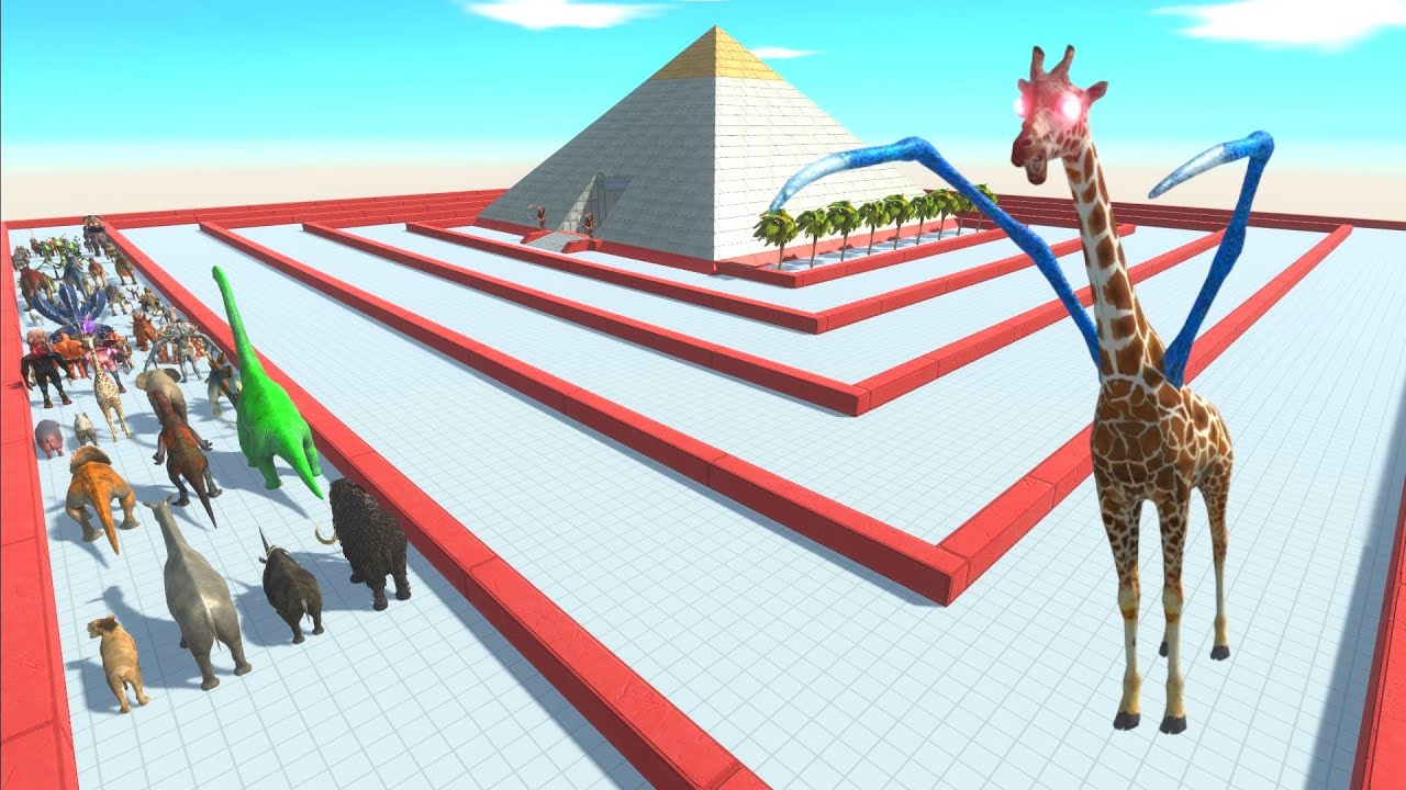 ESCAPE FROM ALIEN GIRAFFE #2 - ARBS - Animal Revolt Battle Simulator