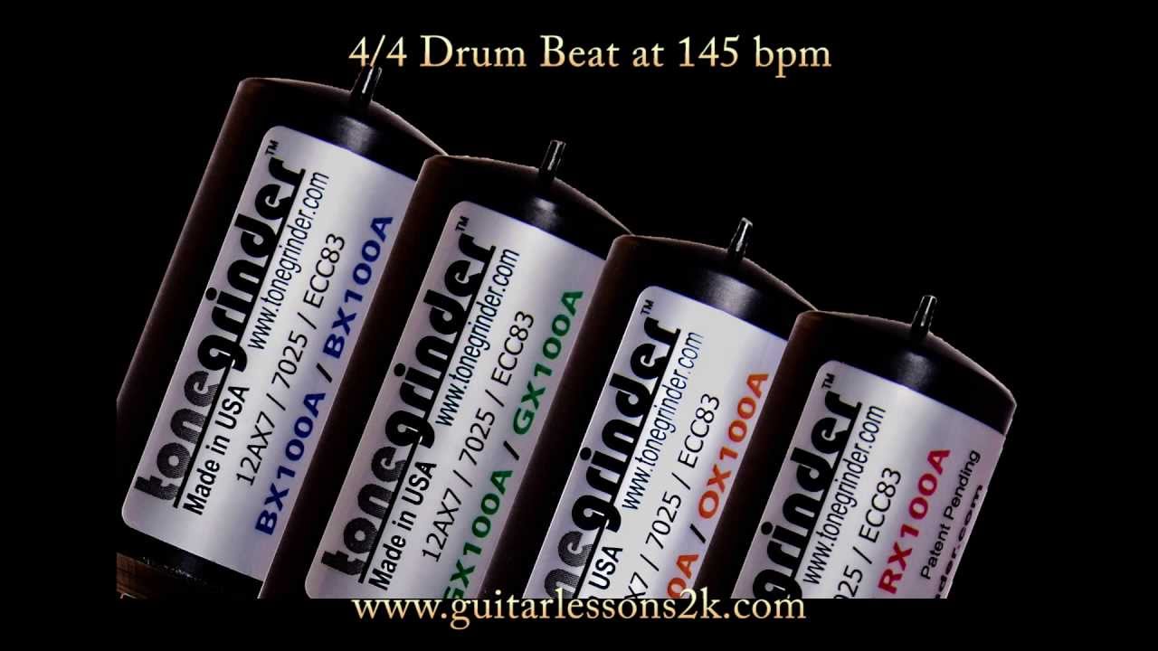 Drum Beats To Practice With: 4/4 Drum Beat at 145 BPM