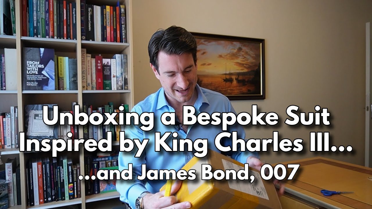 Unboxing a Bespoke Suit Inspired by King Charles III... and James Bond 007