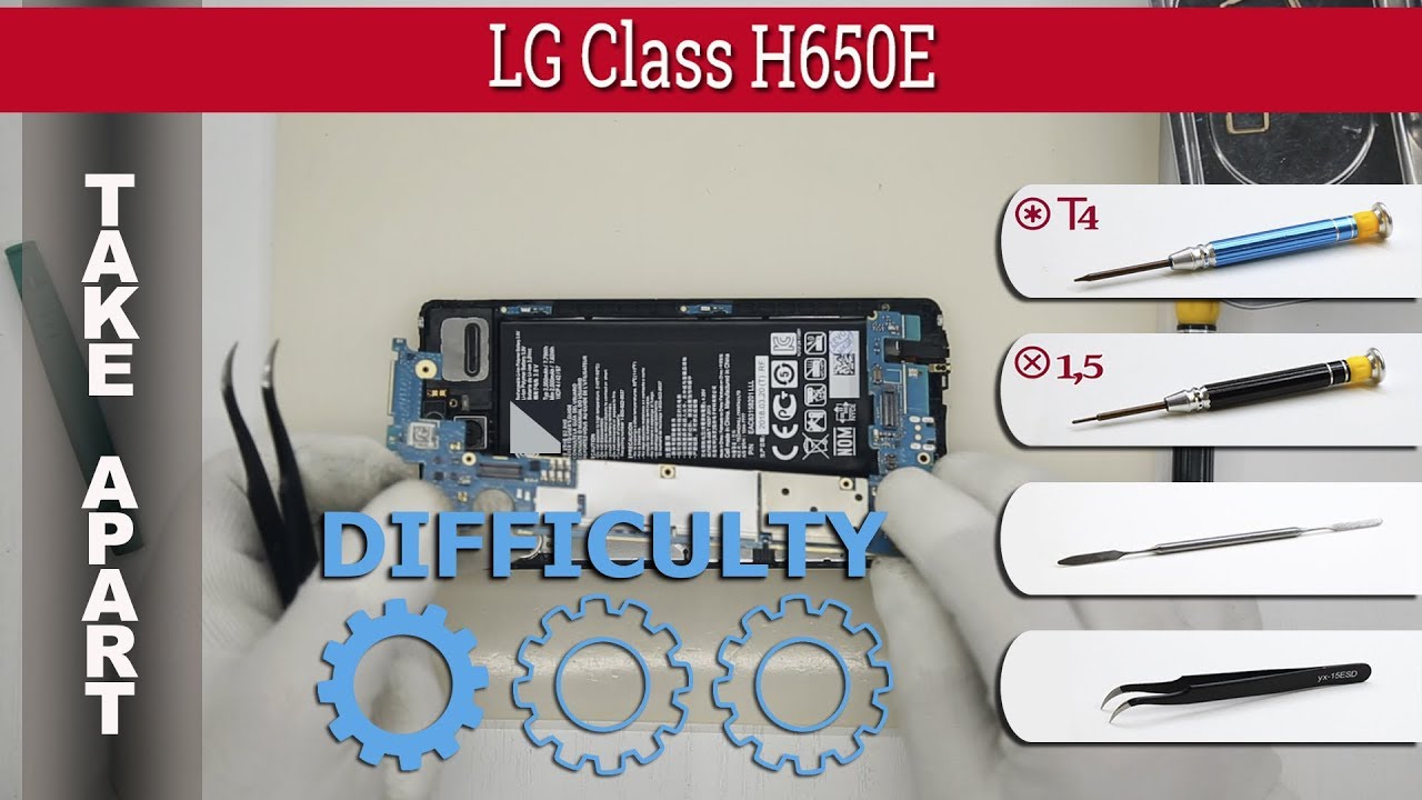 Как разобрать 📱 LG Class H650E Разборка и ремонт