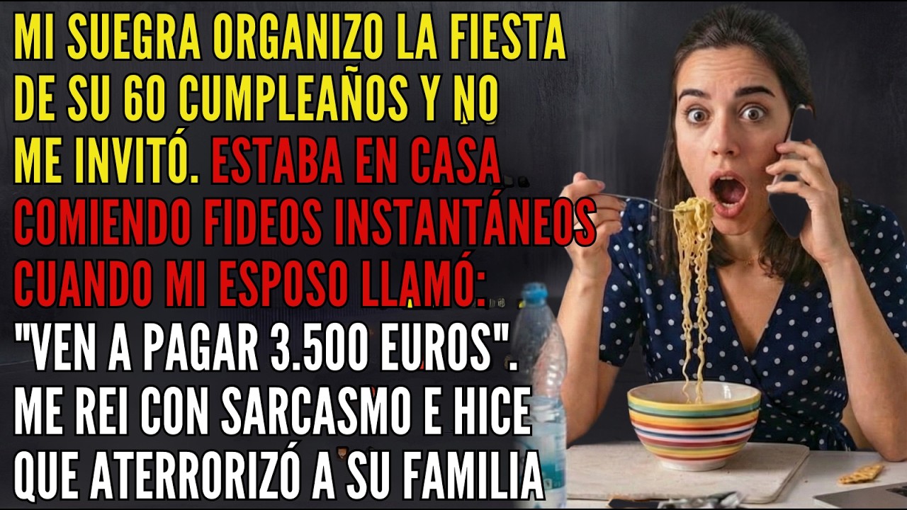 🎂Mi Suegra Celebra Sus 60 Sin Invitarme❌ Como Fideos En Casa🍜 Y Mi Esposo Llama: 