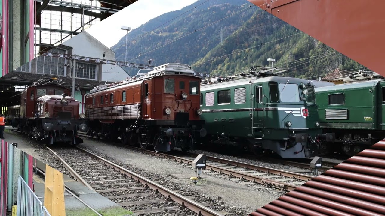 SBB Historic, Depot Erstfeld, Shuttle- und Rangierfahrten mit Ae 6/6, BDe 4/4, Ae 8/14, 23.10.2022