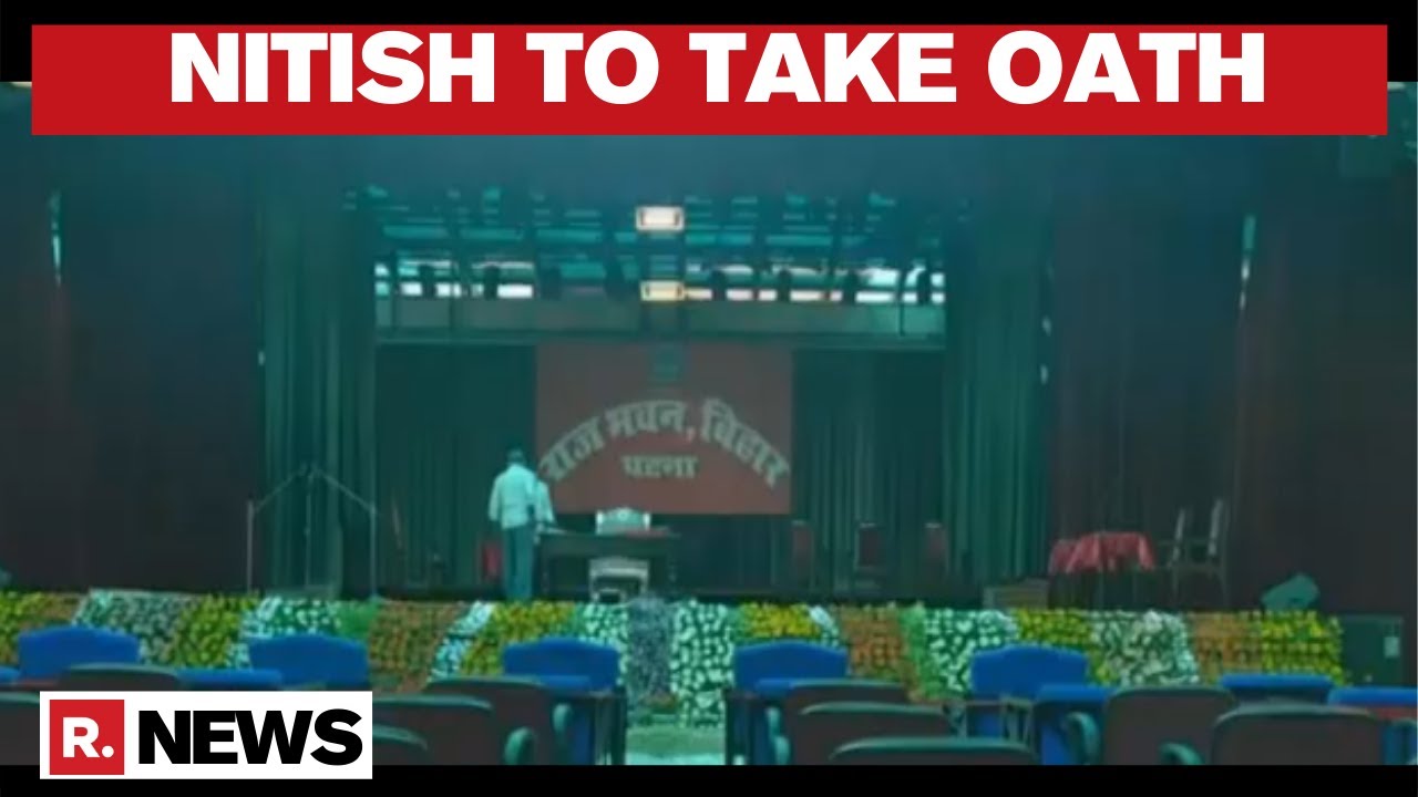 Bihar Govt Formation: Preparations Underway At Raj Bhawan In Patna For Oath-Taking Ceremony