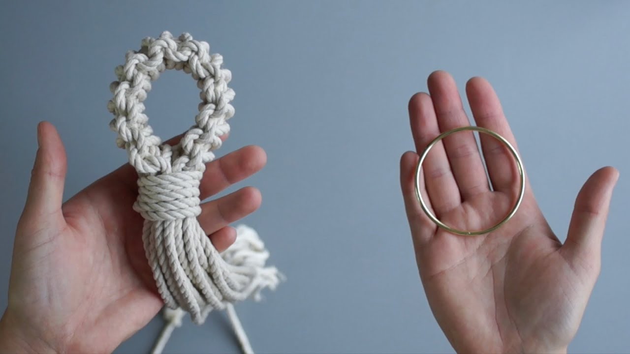 DIY Macrame No Ring Plant Hanger Tutorial: How to Hang Your Plant Hangers Without  a Ring! Method 1