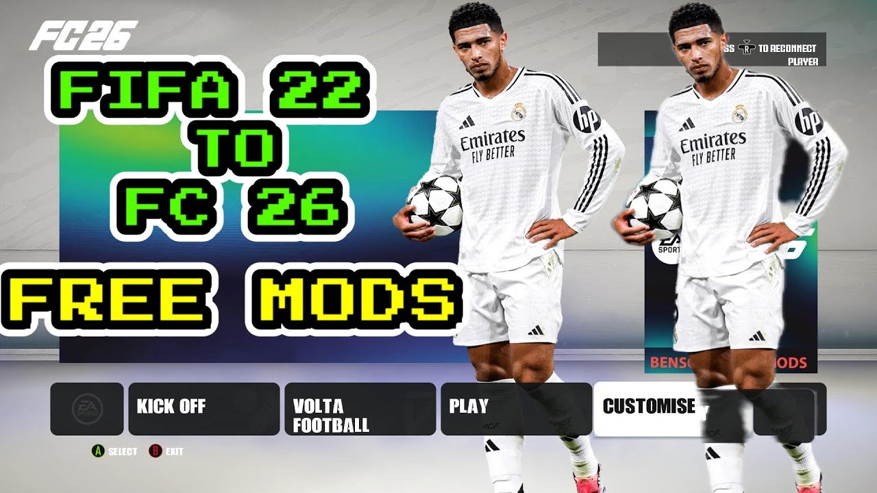 FIFA 22 PATCH FC 26 ALL IN ONE | New Kits, Faces, Squads, Themes | PC Installation Guide-- FREE MOD