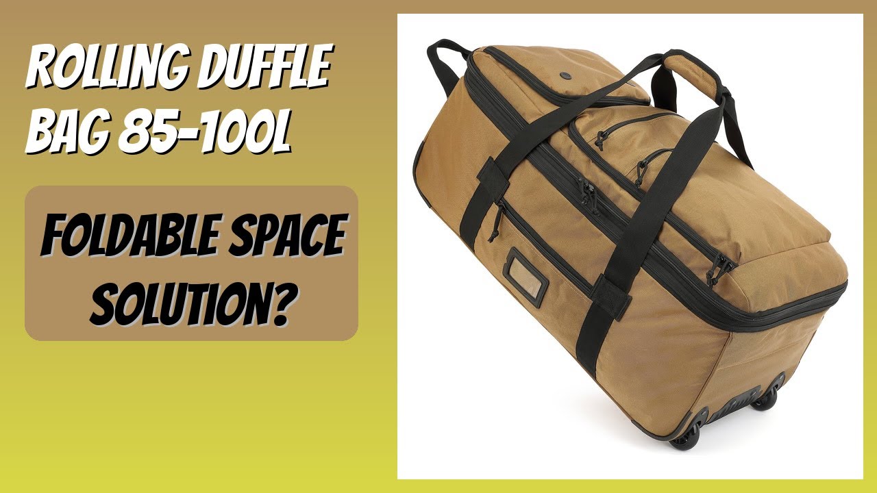 REVIEW (2026): Rolling Duffle Bag 85-100L. Features