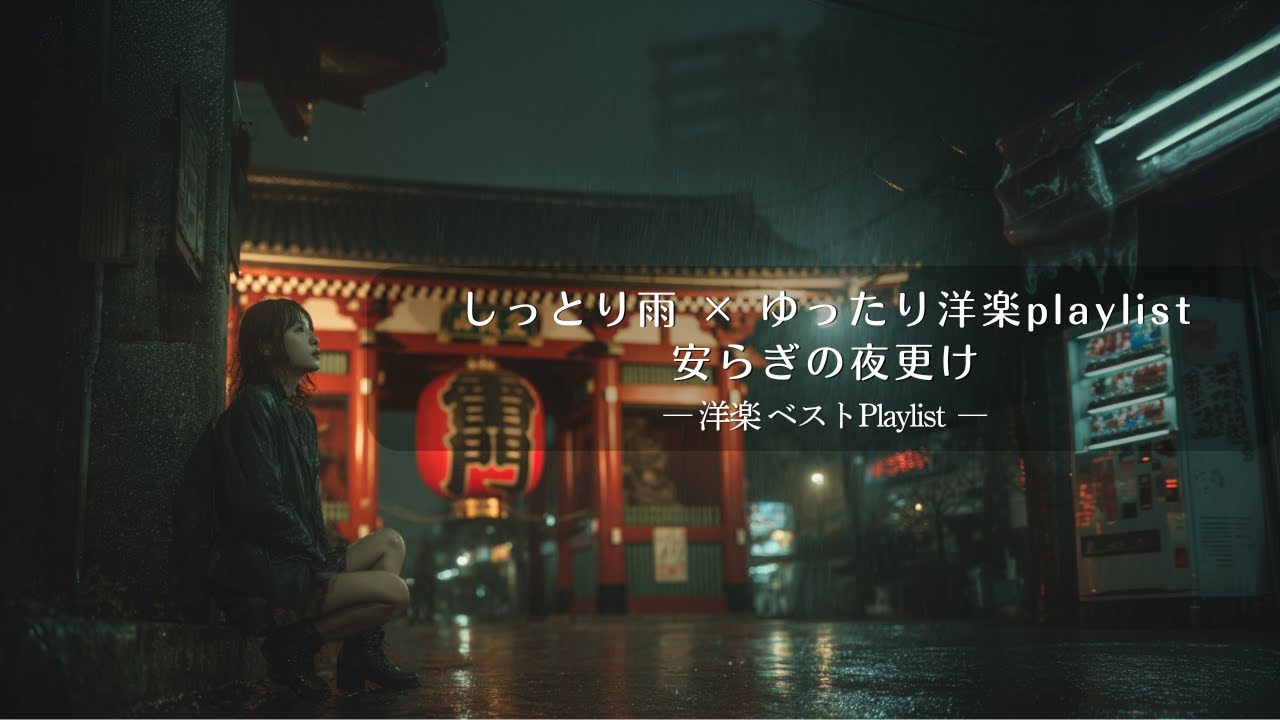 【Relax Best】しっとり雨 × ゆったり洋楽playlist｜安らぎの夜更け