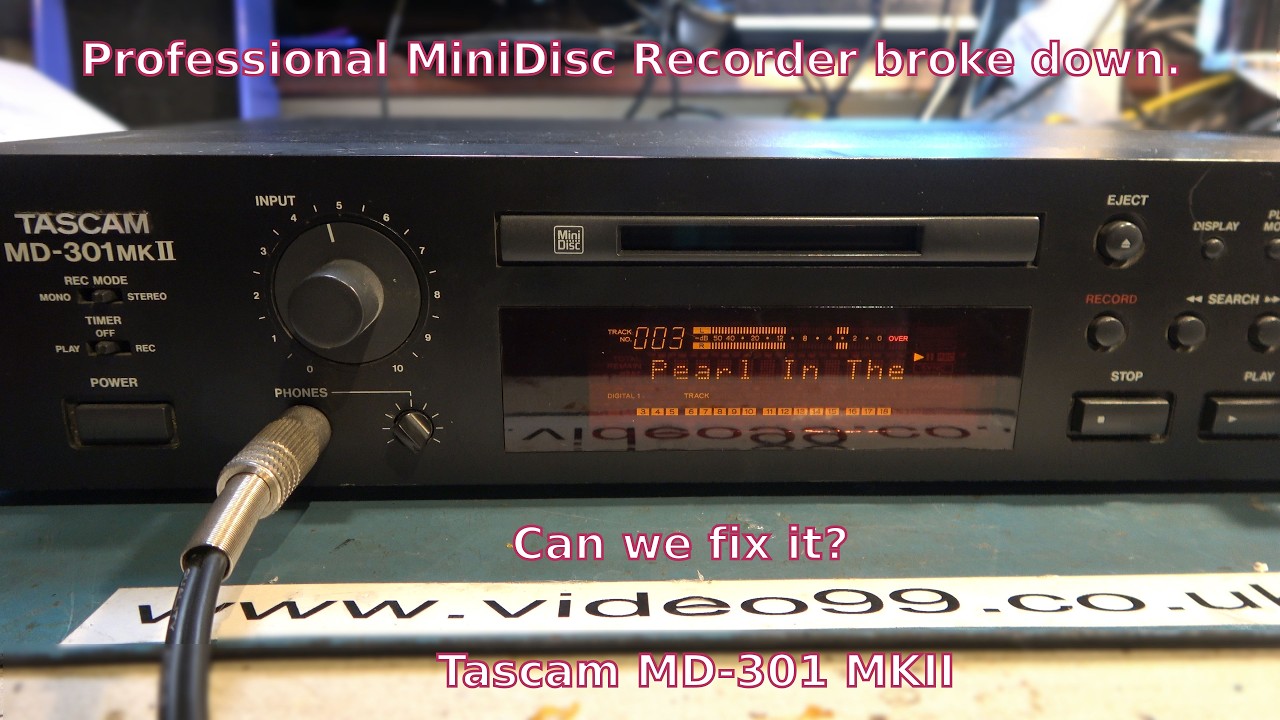 Professional MiniDisc Recorder broke down. Can we fix the Tascam MD-301 MKII?