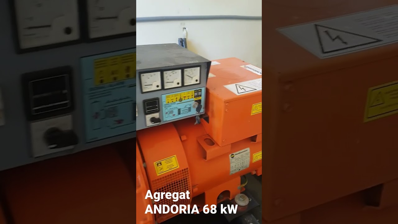agregat prądotwórczy ANDORIA 68 kW odpalamy maszynę #shorts