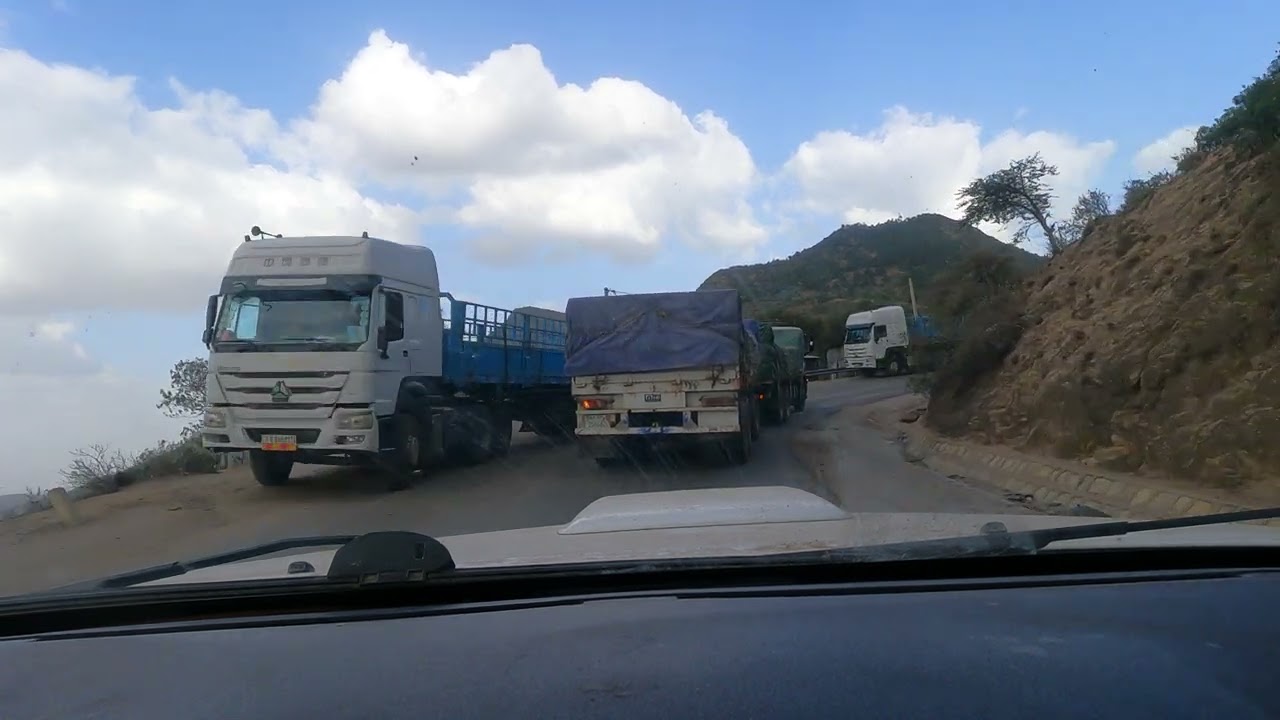Driving Dengego Mountain daytime.