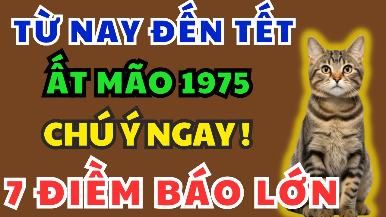 Ất Mão 1975 từ nay đến Tết Âm Lịch, Bất Ngờ Xuất Hiện 7 Điềm Báo Lớn – Kiểu gì cũng xảy ra!
