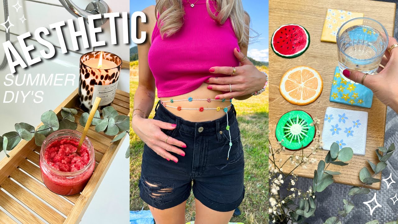 Diese Sommer DIYs und Produkte MUSST du ausprobieren 🐚･ﾟ✧ AESTHETIC SOMMER DIY's 2023 - Cali Kessy