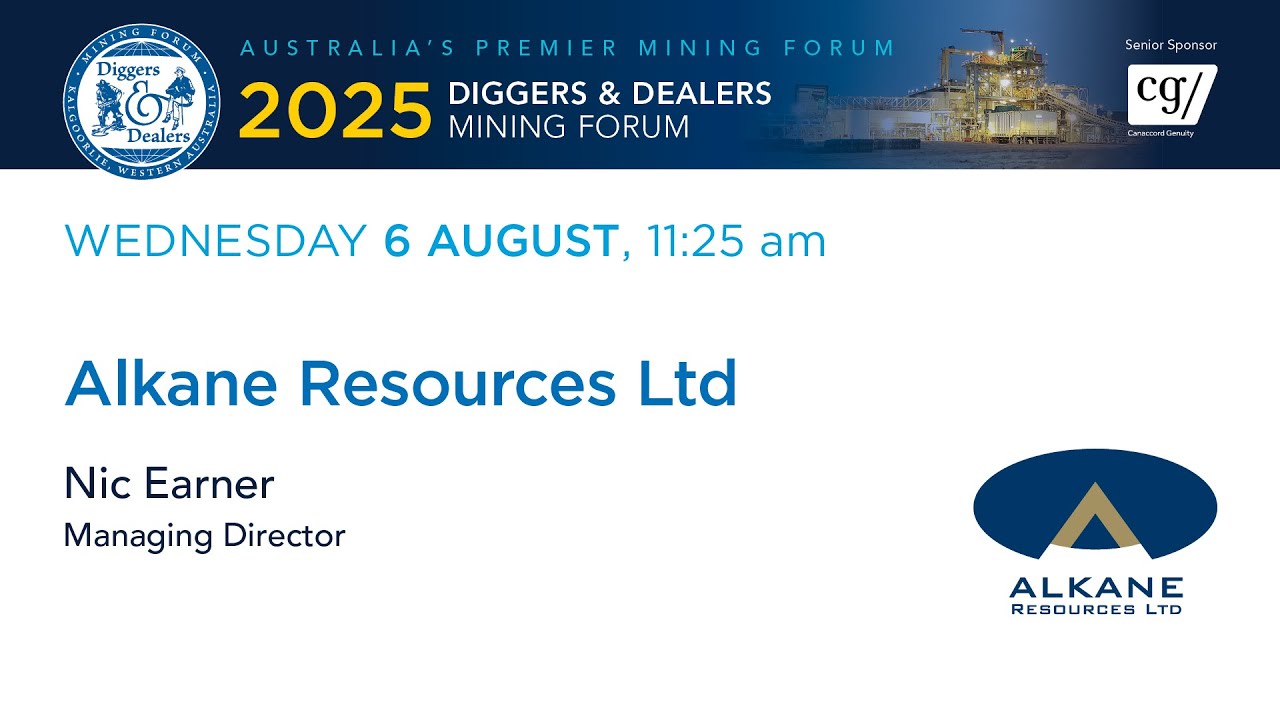 2025 | Alkane Resources Limited — Ник Эрнер, управляющий директор