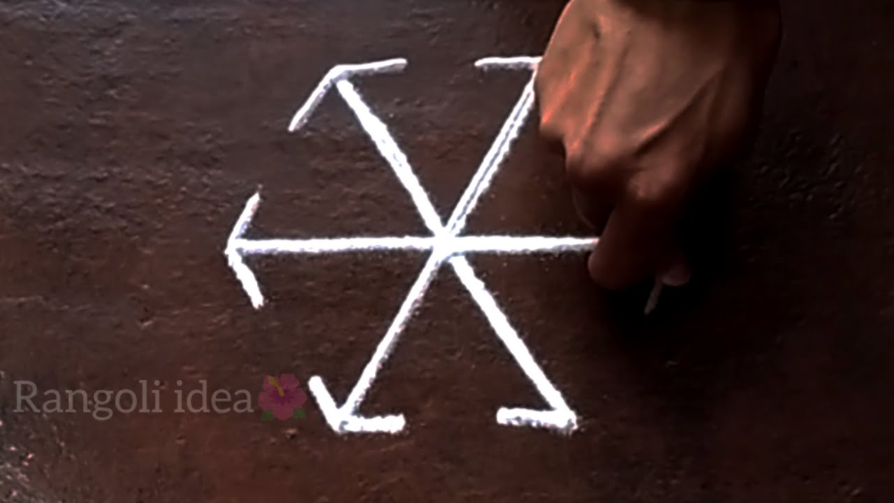 नवरात्री विषेश 3*2 ठिपक्यांच्या दोन नविन रांगोळ्या 🌺Simpe dashehra kolam 🌺Rangoli idea