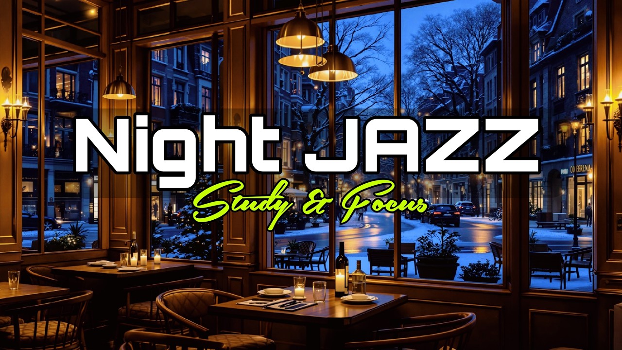 Quiet Winter Café Balcony ❄ Smooth Jazz for Study & Work