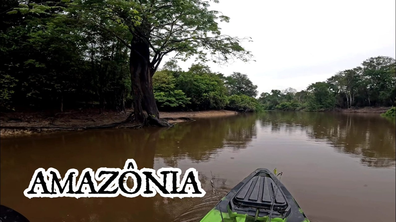 EU SABIA QUE ELE ESTAVA NESSE LUGAR... FOI DAI QUE GIGANTE SAIU - Pescaria em Roraima de Caiaque