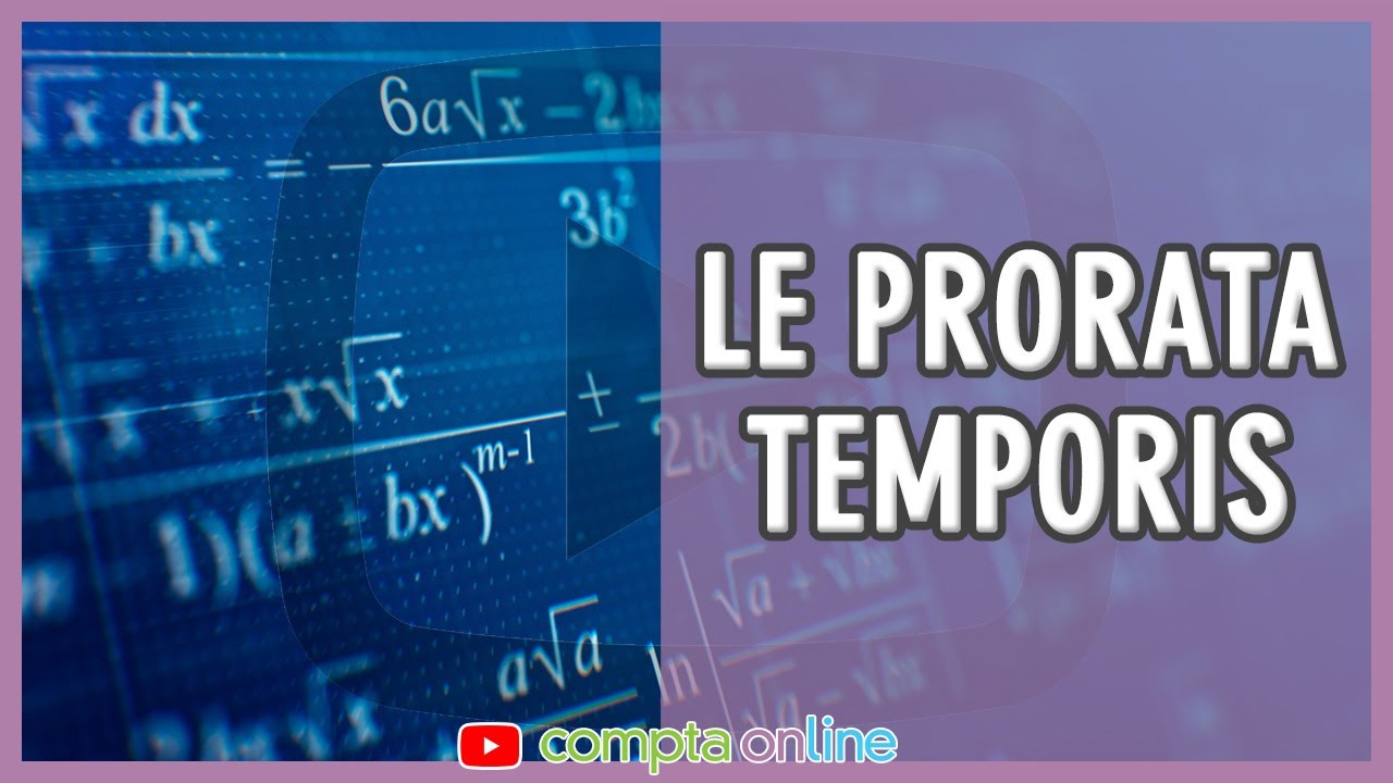 D&eacute;finition et utilisation du prorata temporis