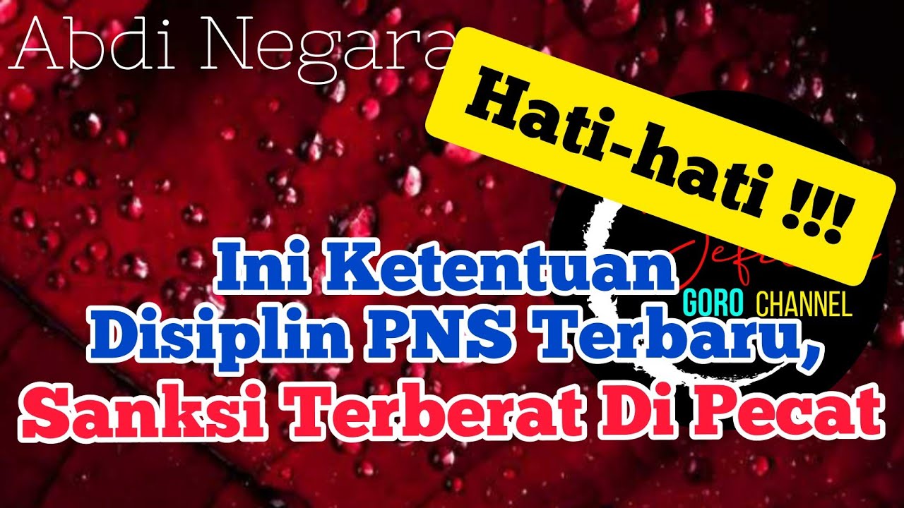 hukuman disiplin PNS PP 94 Tahun 2021