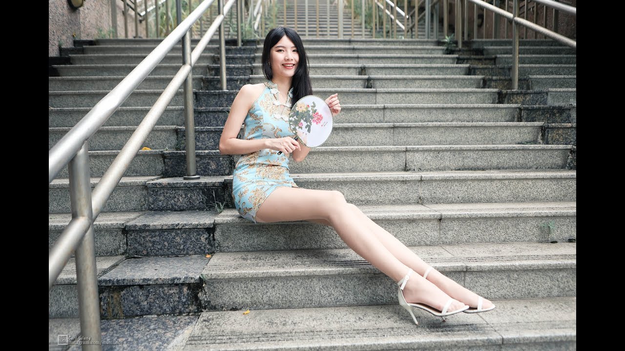 [4K] 旗袍穿起來要緊身才好看對吧- Yvonne林宜萱, チーパオ, 기포, Cheongsam, 絲襪美腿  ft.  @yvonne3241