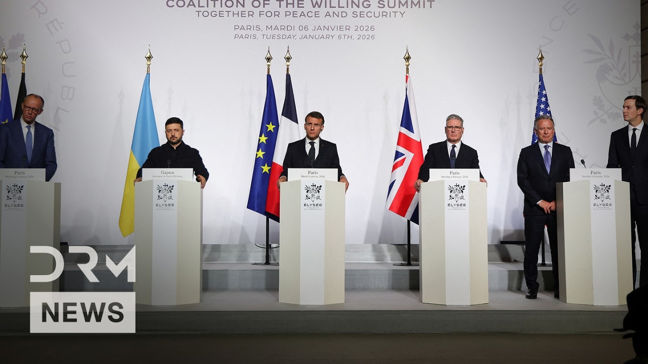 EU Leaders Speak After Historic Paris Summit on Strengthening Ukraine Security Against Russia | AC1N