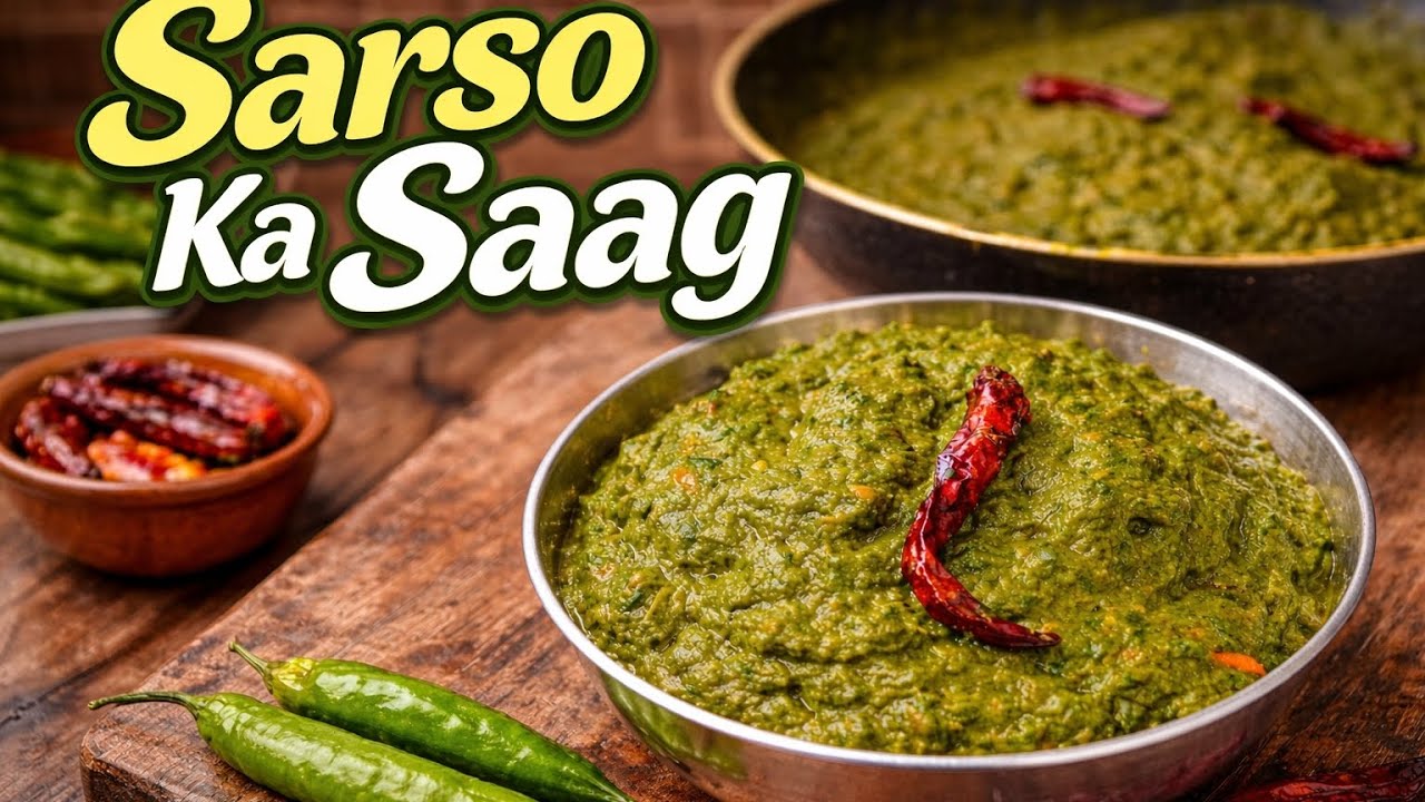 Pure desi taste ke sath sarso ka saag 