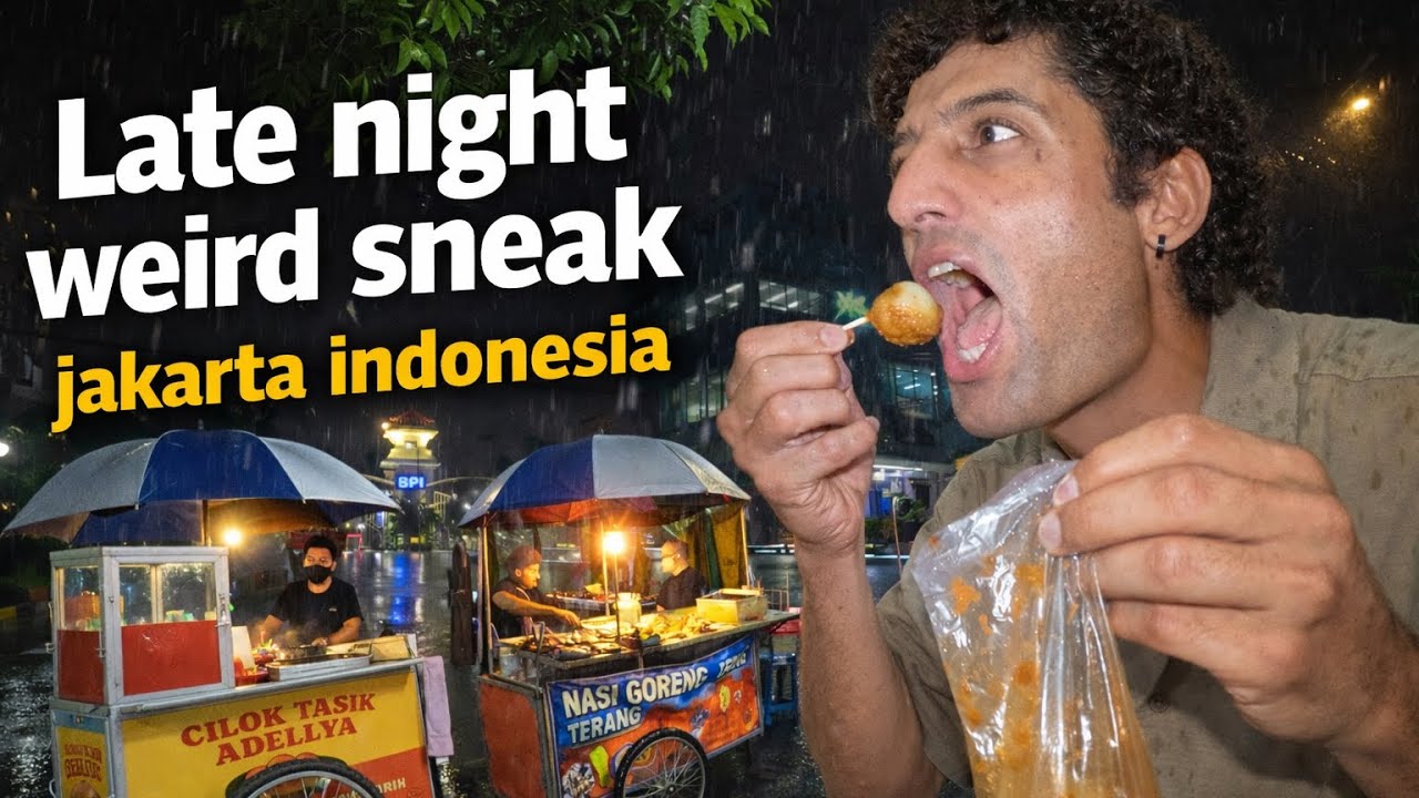 Pertama kali makan cilok di Jakarta 🇮🇩… ini enak atau jebakan? 😳