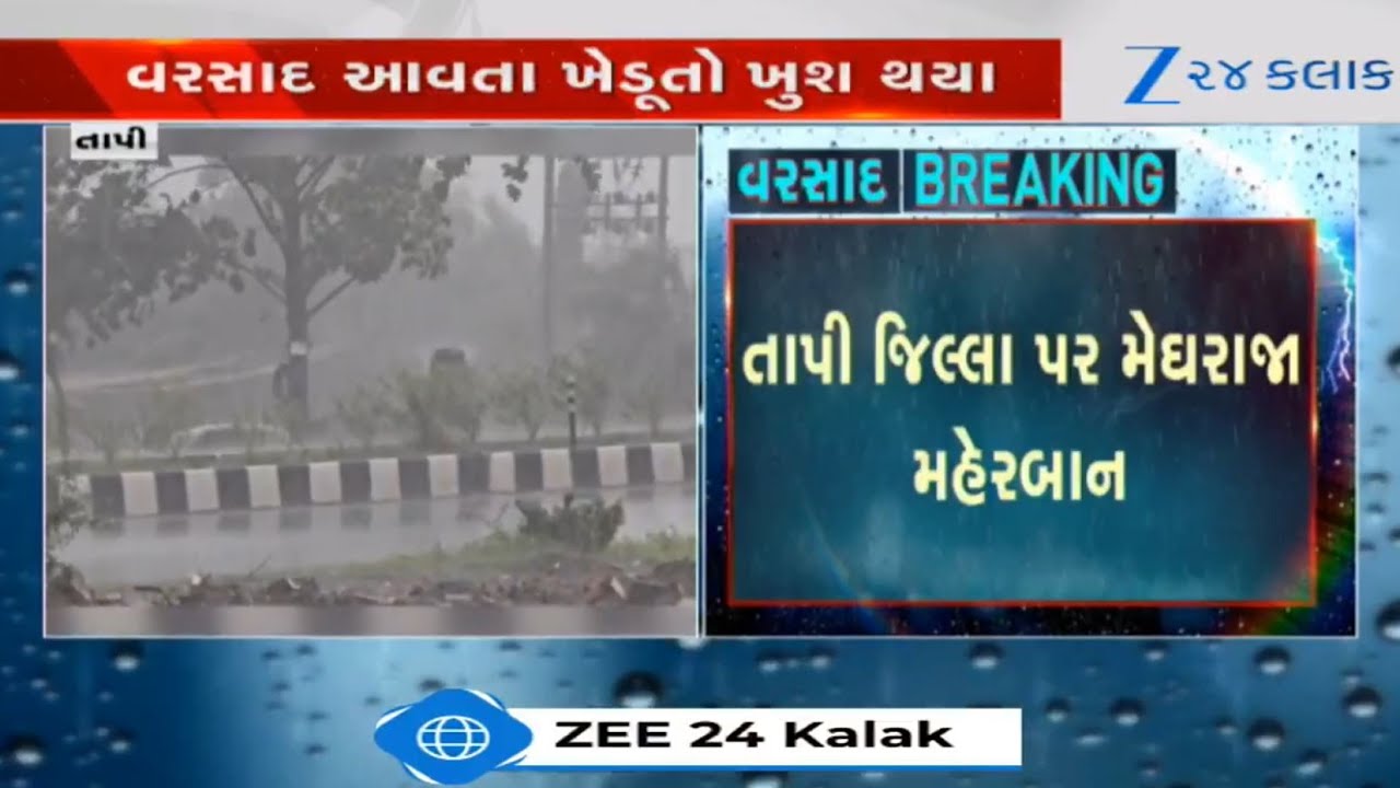 Monsoon 2025: Farmers rejoice as parts of Tapi witness heavy rain showers since early morning hours