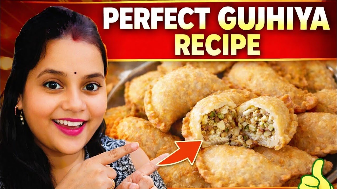 हलवाई जैसी खस्ता गुजिया बनाने का सीक्रेट तरीका  Neha Tripathi Home and Kitchen