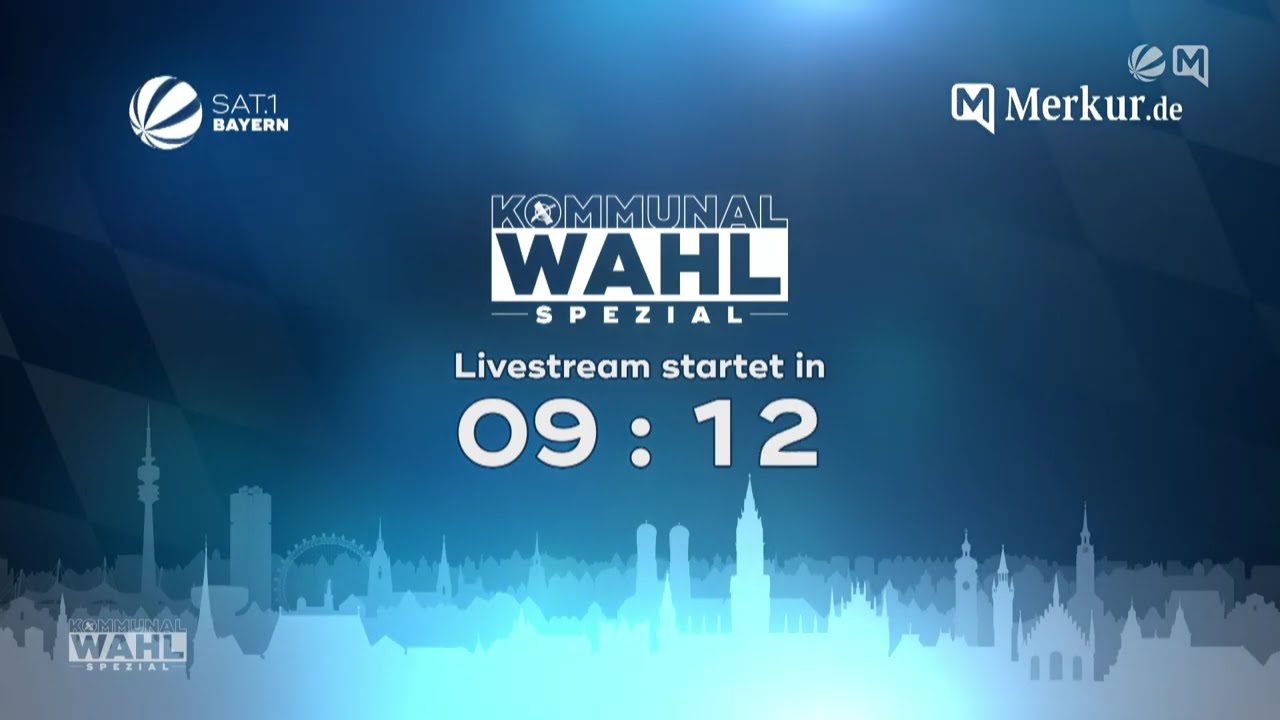 SAT.1 Bayern - Beginn & Ende Kommunalwahl Spezial Livestream, 08.03.2026