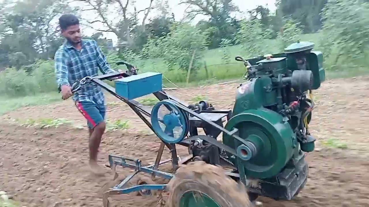 देसी इंजन से बना पावर टीलर 5 hp इंजन से जुगाड कम मेहनत ज्यादा kaam 