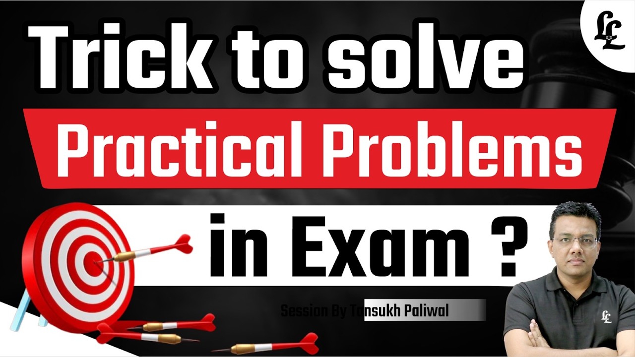 Trick to Solve Practical Problems in Exams | Session by Tansukh Paliwal
