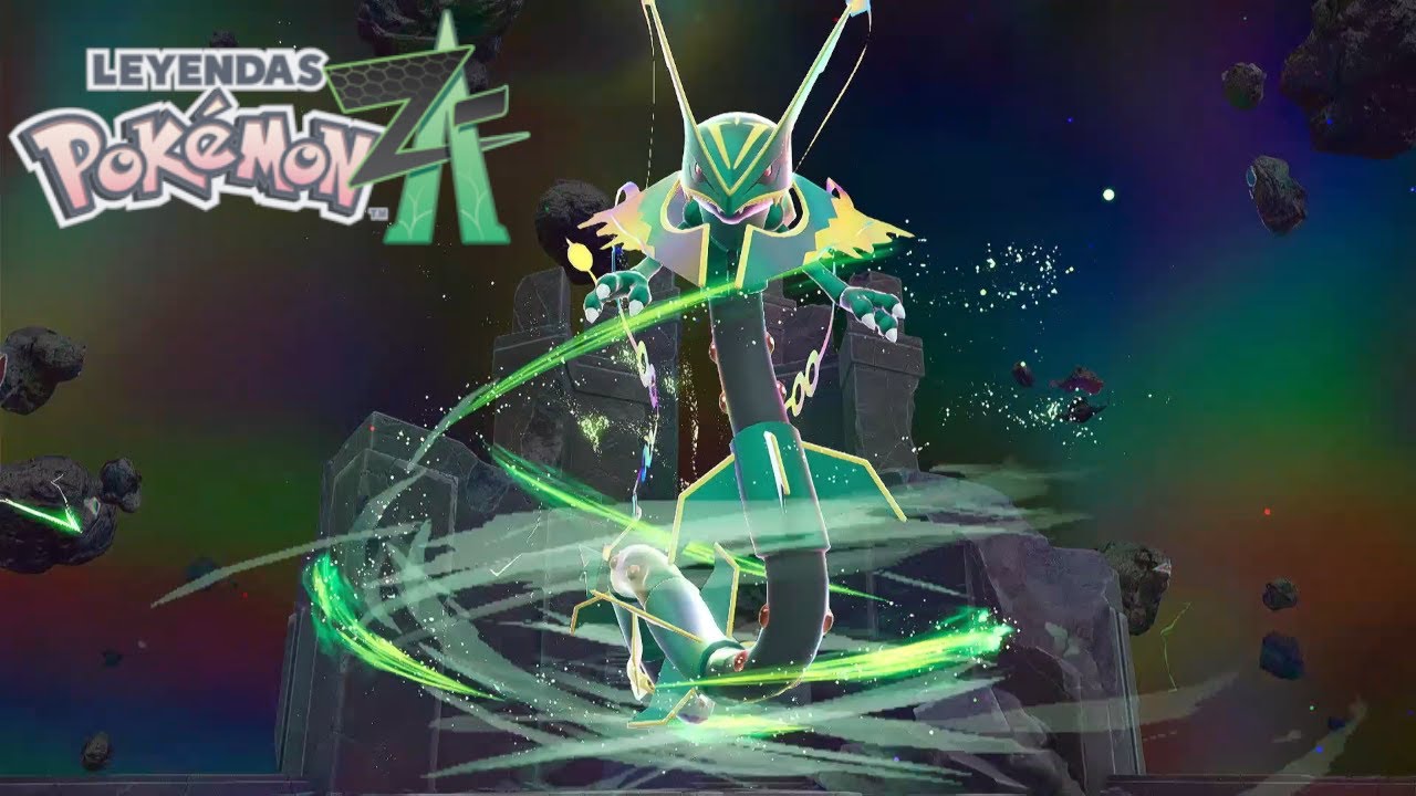 Leyendas Pokemon Z A Megadimension Enfrentando a Rayquaza y su Megaevolucion