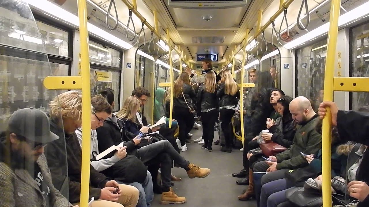 Mitfahrt BVG-Baureihe H auf U-Bahn U8 Berlin (Moritzplatz-Jannowitzbrücke) subway ride