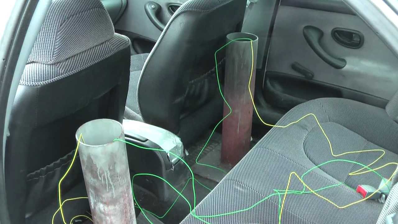 rigging car with pyrotechics