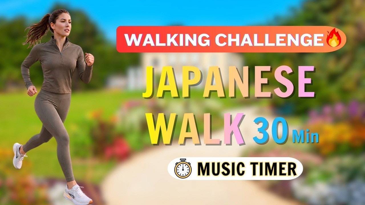 🚶‍♀️ 30-Min Japanese Walking Workout at Home | Gentle Low-Impact Cardio for Daily Fitness