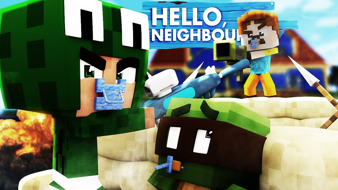 Minecraft Baby Hello Neighbour - GOING TO WAR WITH THE NEIGHBOUR!