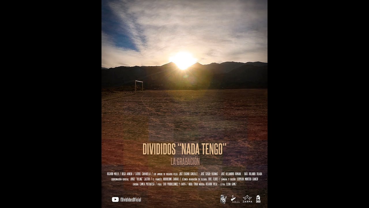 DIVIDIDOS | Nada Tengo | La Grabación