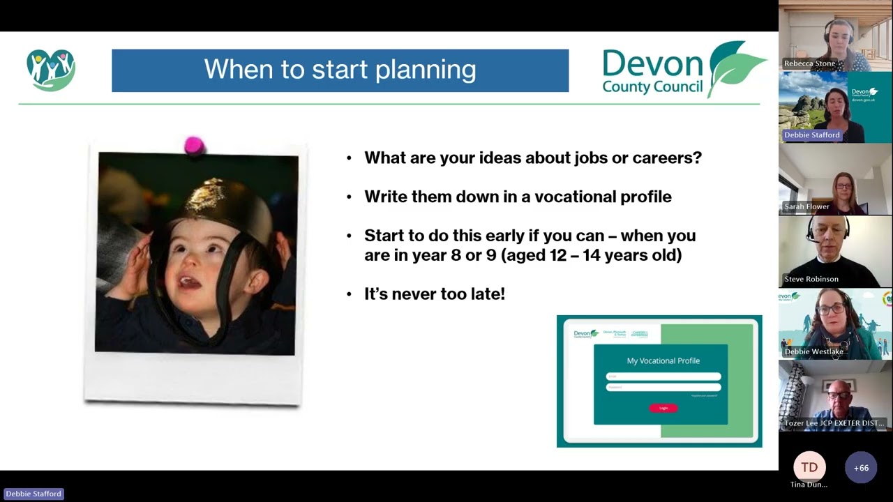 Transitions support session: Training and employment opportunities