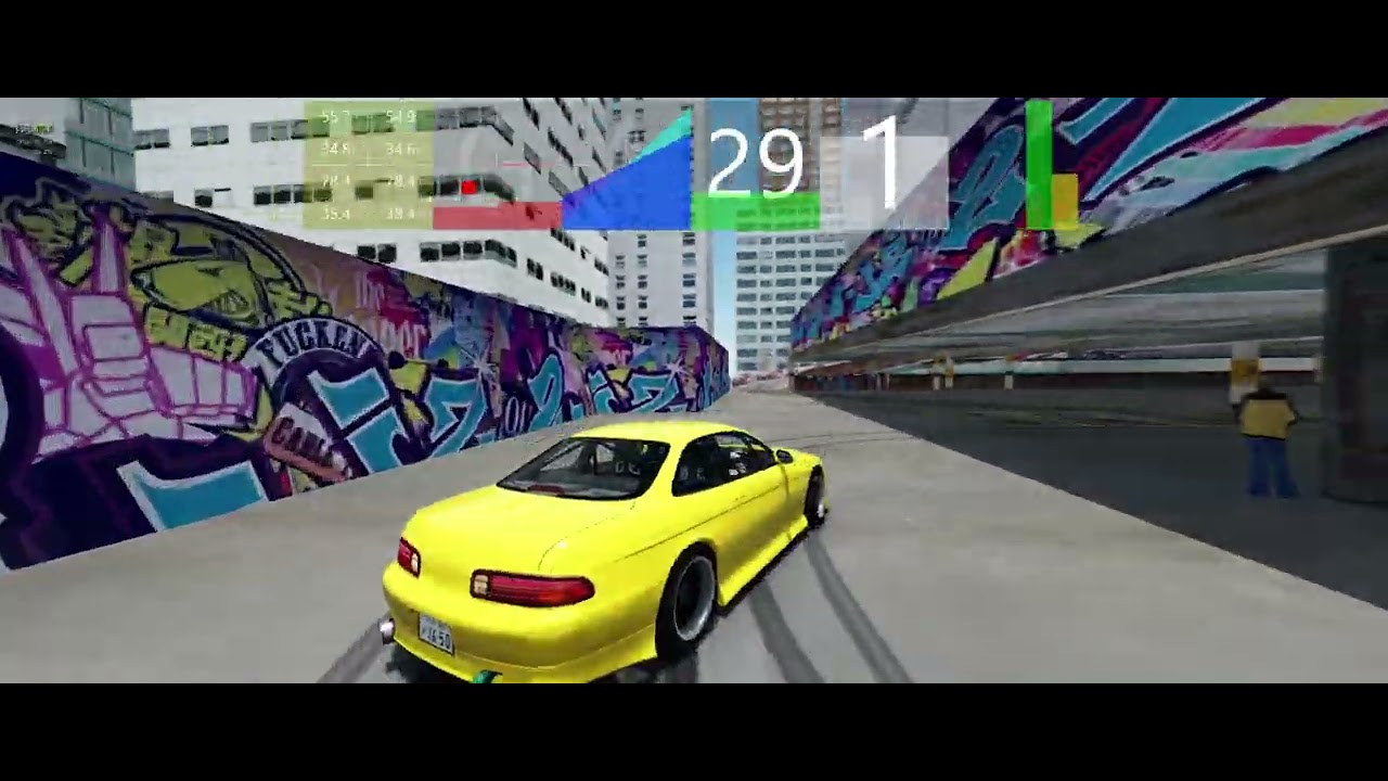 Drifting In A Tight Car Park Not Easy! Toyota Soarer WDT. App v1.7 With Drift/Slide Angle Visualizer