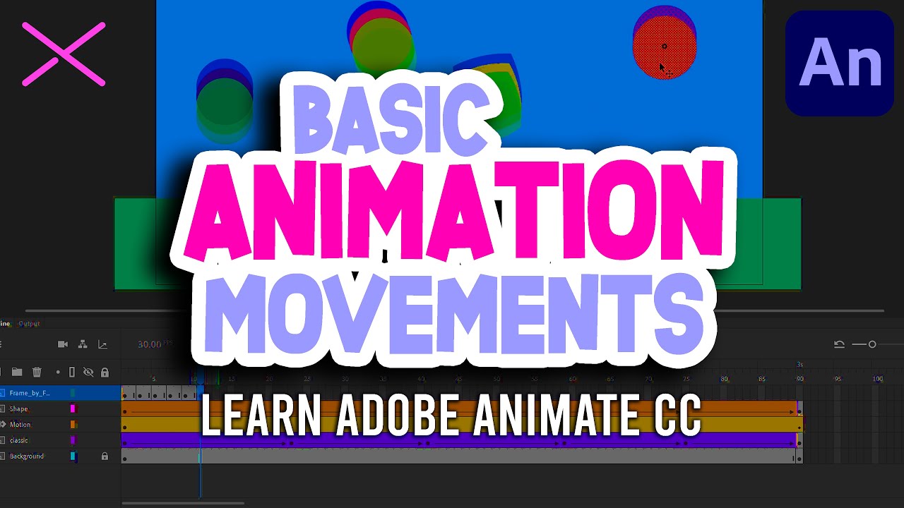 Learn The Basic Movements in Adobe Animate CC | Tutorial for Beginners