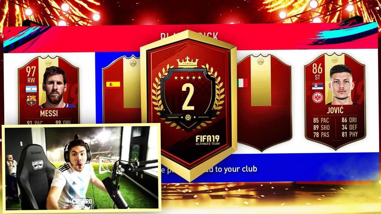 2ND IN THE WORLD TOP 100 REWARDS!! RED MESSI?? FIFA 19