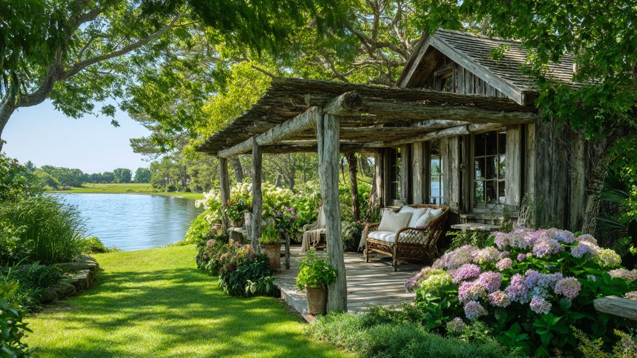 I Dare You To Live Here! A Charming Lakeside Cottage Farmhouse With A Beautiful Vintage Garden