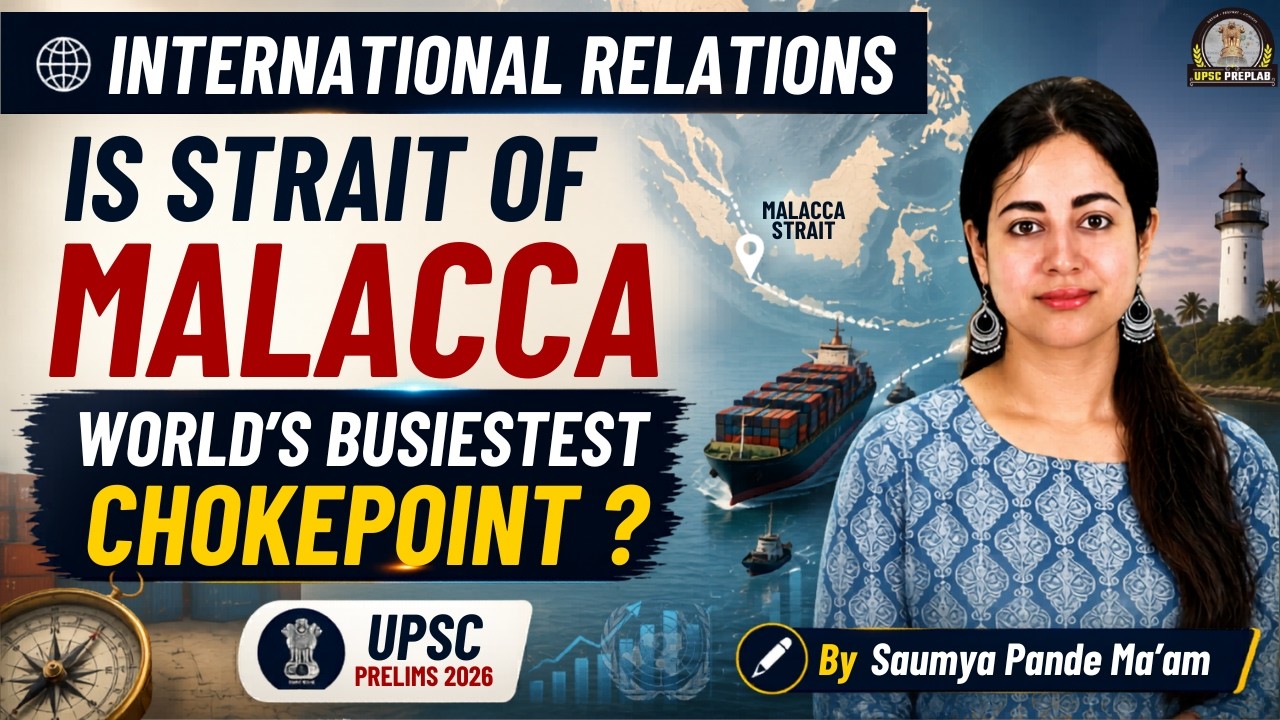 Strait of Malacca Importance | International Relations for UPSC | by Saumya Pande | UPSC Preplab
