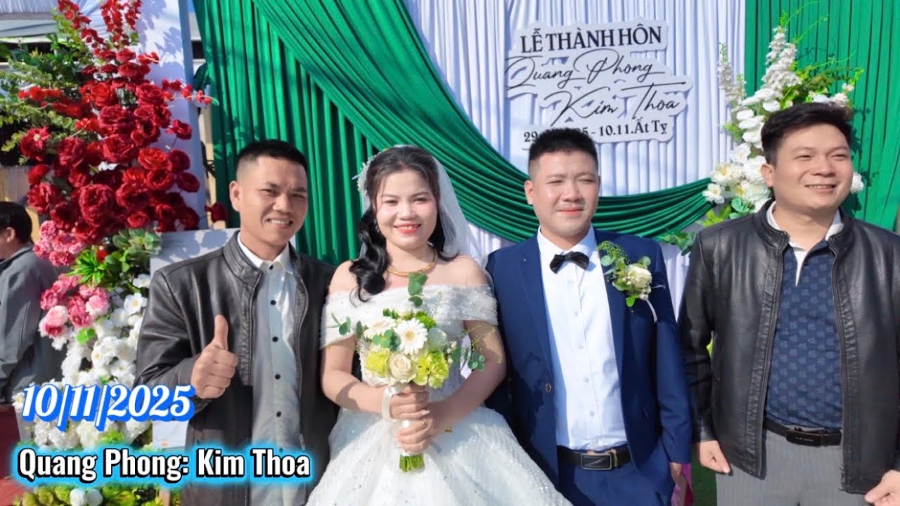 Quang Phong - kim Thoa . Hãy chia sẻ và thả tim để chúc mừng dâu rể và quan viên hai họ 🤝🌹